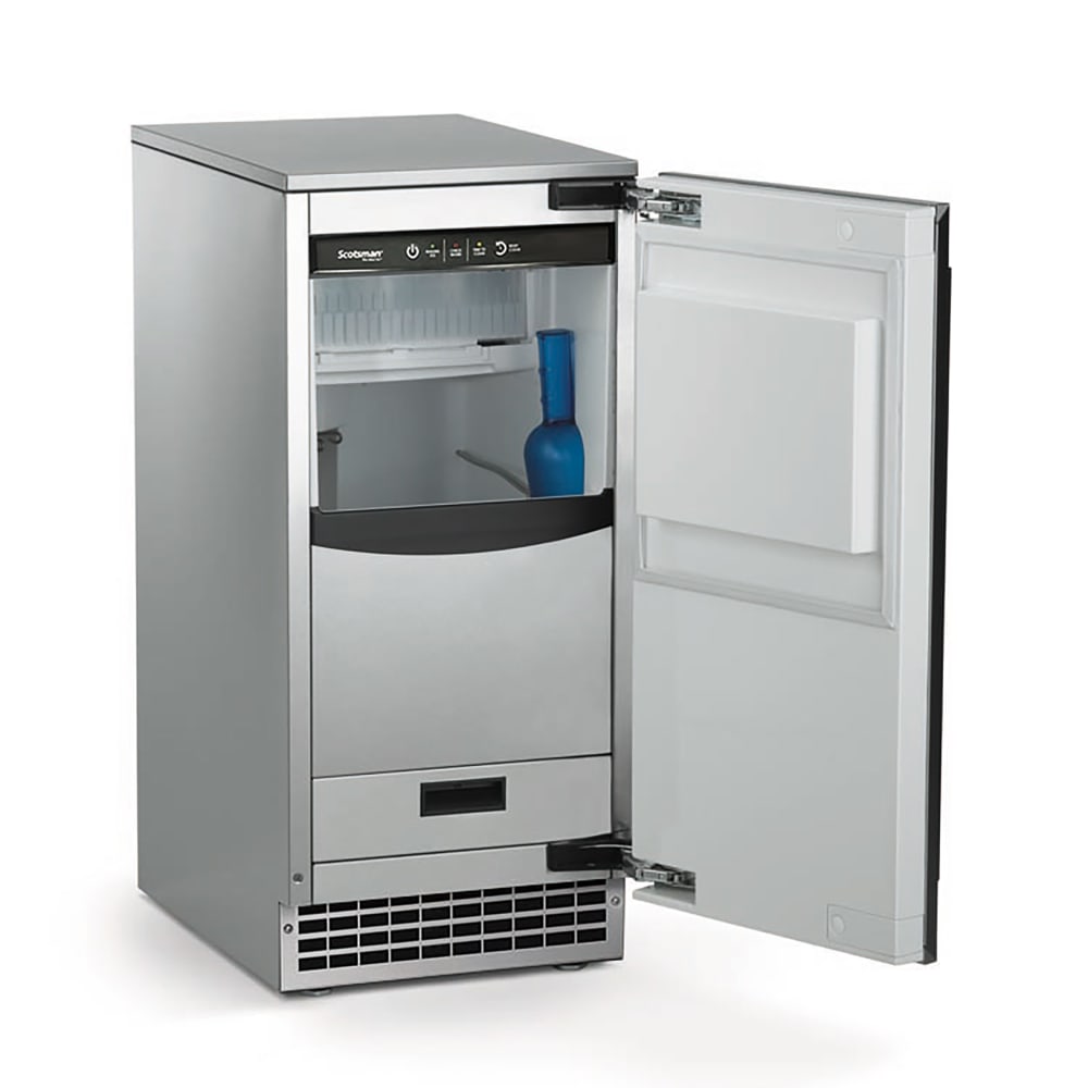 SCOTSMAN - Brillante ice machine 65 lbs/day. Outdoor certified -  gravity drain -  SS Cabinet &Front