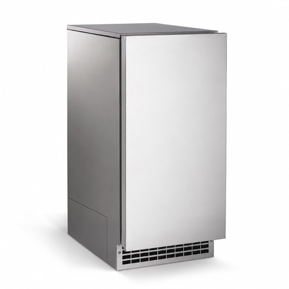 SCOTSMAN - Outdoor Approved Automatic nugget ice machine gravity grain 60 lbs/day. Stainless Steet front