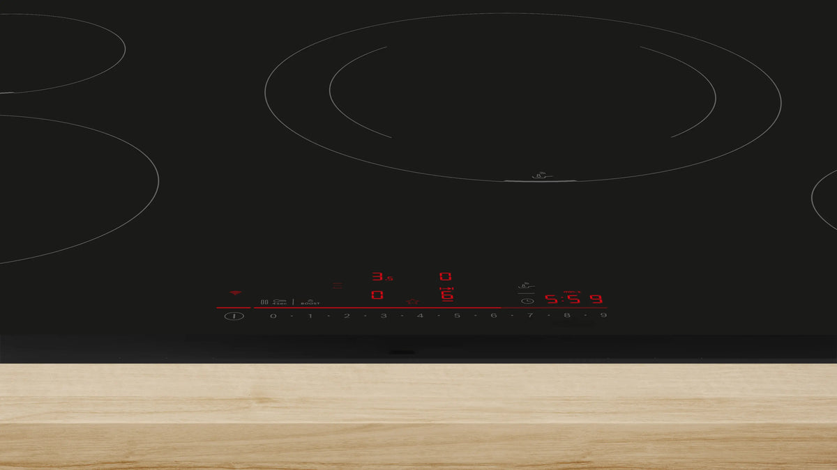 BOSCH - 80cm Induction Ceramic Cooktop, Series 6, Black - 220-240V-50/60Hz
