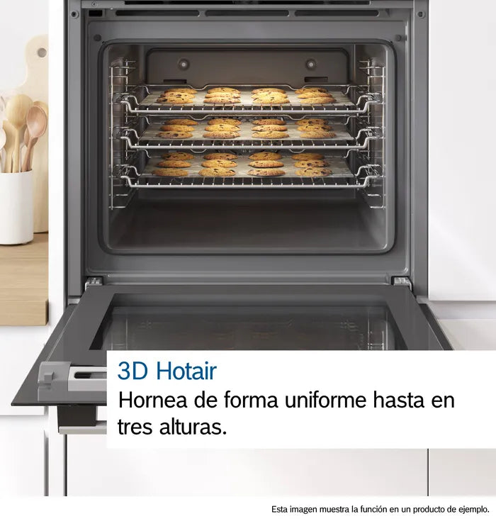 Horno de Pared Multifunción 24' Serie 2 S/S c/Vidrio Negro - 220-240V 50/60Hz