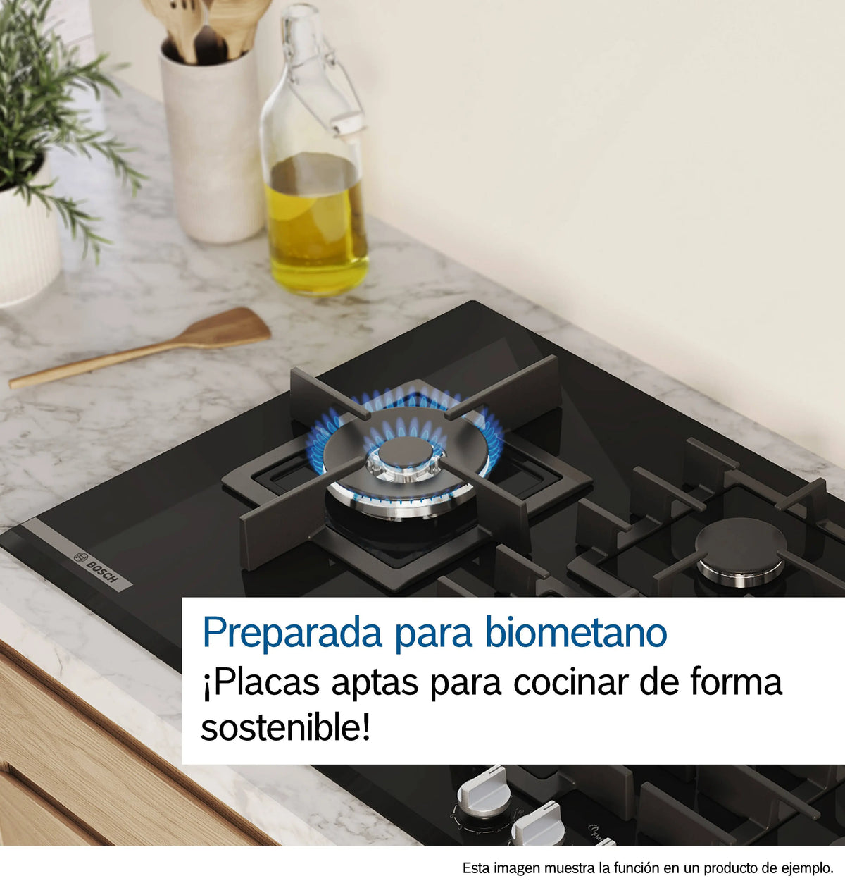 BOSCH - Serie 6 Acero inoxidable integrado 90cm Encimera de gas 5 zona(s)