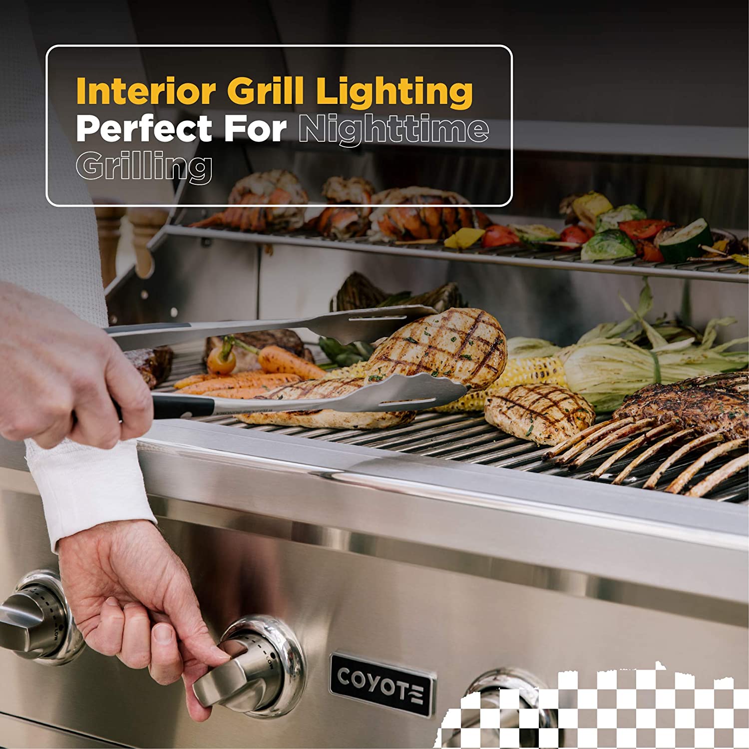 COYOTE - Parrilla de gas empotrada serie C, LP, acero inoxidable, 34" image 6