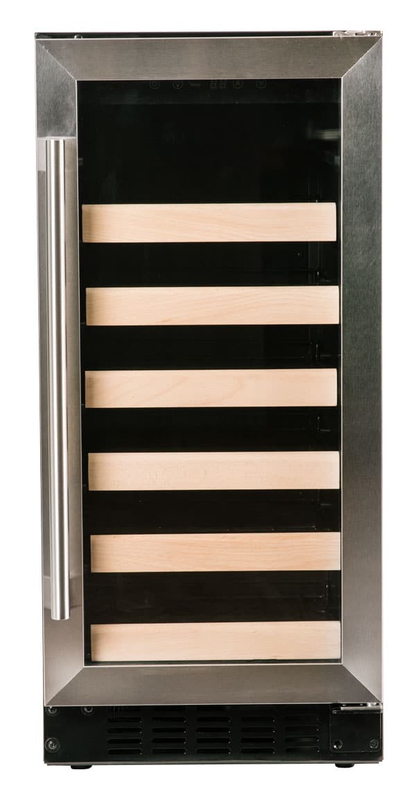 AZURE - 15" Wine Center w/ Stainless Trim Glass Door