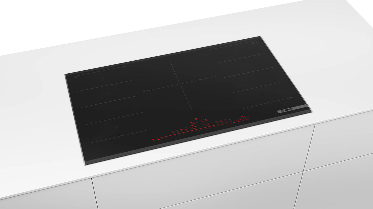 BOSCH - 90cm Induction Ceramic Cooktop, Series 8, Black - 220-240V-50/60Hz
