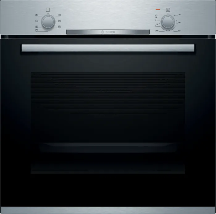 Horno de Pared Multifunción 24' Serie 2 S/S c/Vidrio Negro - 220-240V 50/60Hz
