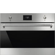 Horno Microondas Compacto con Parrilla Smeg Serie Clásica de 60 cm - Acero inoxidable
