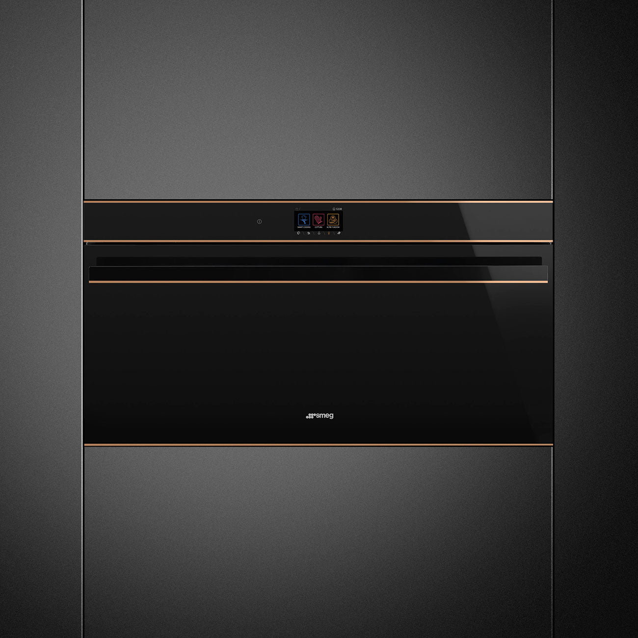 Horno eléctrico 36''/90cm DSN, altura reducida, pirolítico, pantalla TFT vivoscreen