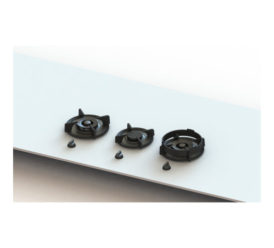 PITT - Cooking Systems CUSIN 36 Gas Cooktop with 3 Brass Burners