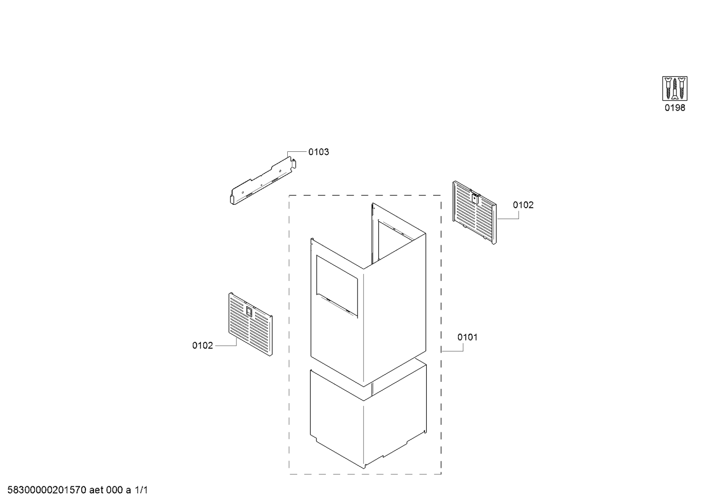 GAGGENAU - Cubierta de Conducto para Modo de Recirculación image 2