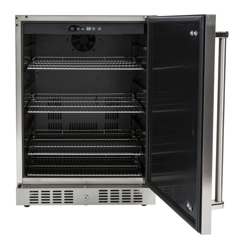 COYOTE - 24" Outdoor Refrigerator, Reversable Hinge, 120V/60Hz