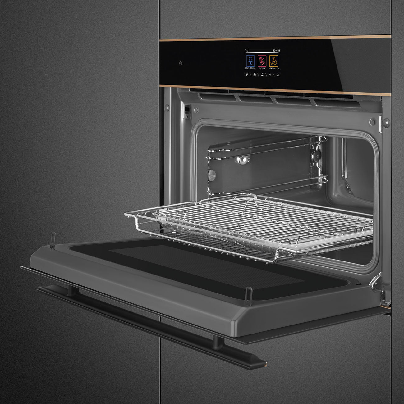 SMEG - Horno Combi de Microondas Dolce Stil Novo de 60cm/24" Wi-Fi, 60Hz image 5