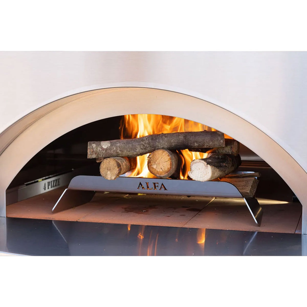 ALFA - Forni Hybrid Wood-Gas Oven Kit for 2 Pizze (Clasico - Moderno) and 3 Pizze (Moderno)