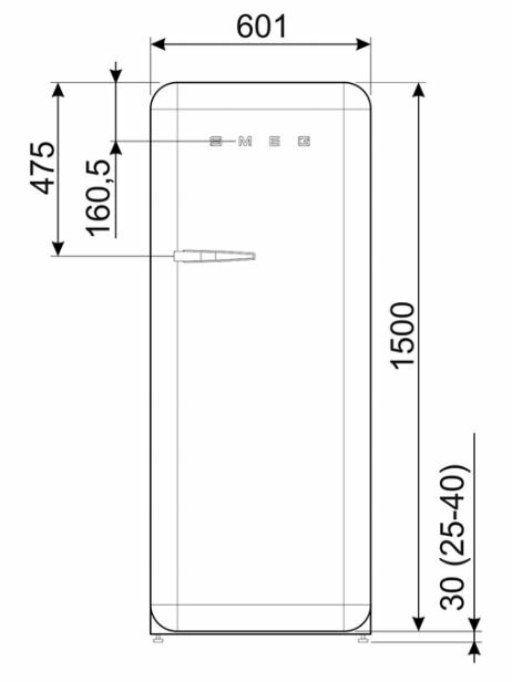 SMEG - Refrigerador Estilo Retro 50's - Rojo image 4