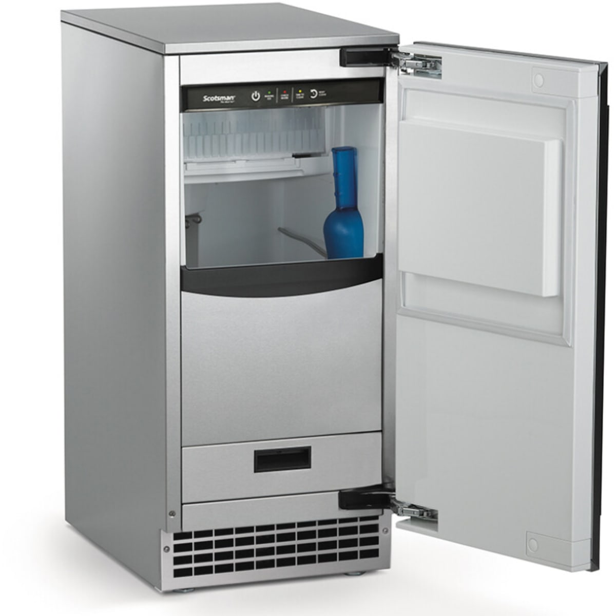 SCOTSMAN - 15" Brilliance Ice Machine 65 lbs/day, SS cabinet, unfinished front, gravity drain